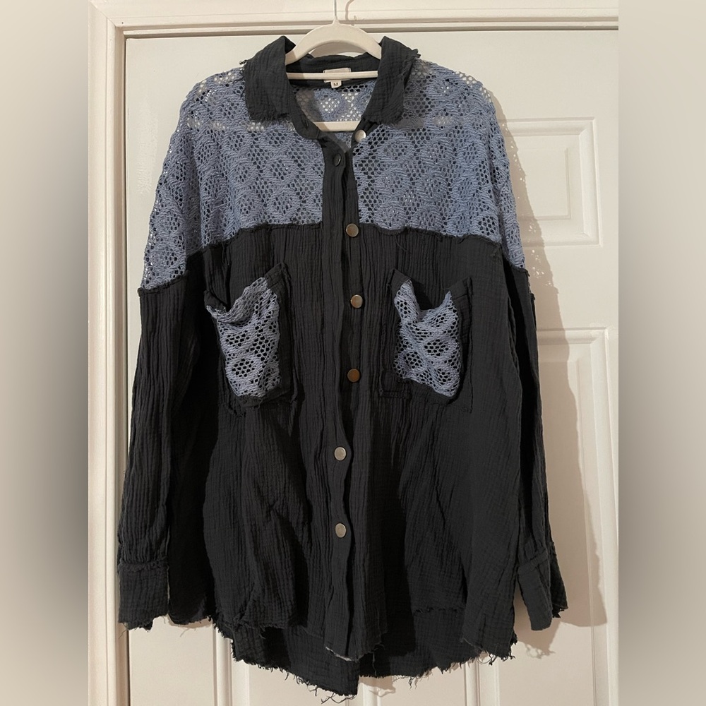 POL button down top